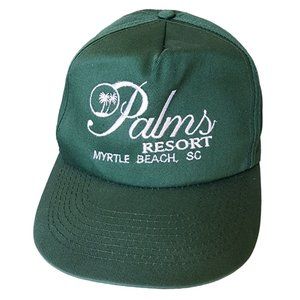 Vintage Toppers Palm Resort Myrtle Beach South Carolina Snapback Trucker Hat Cap